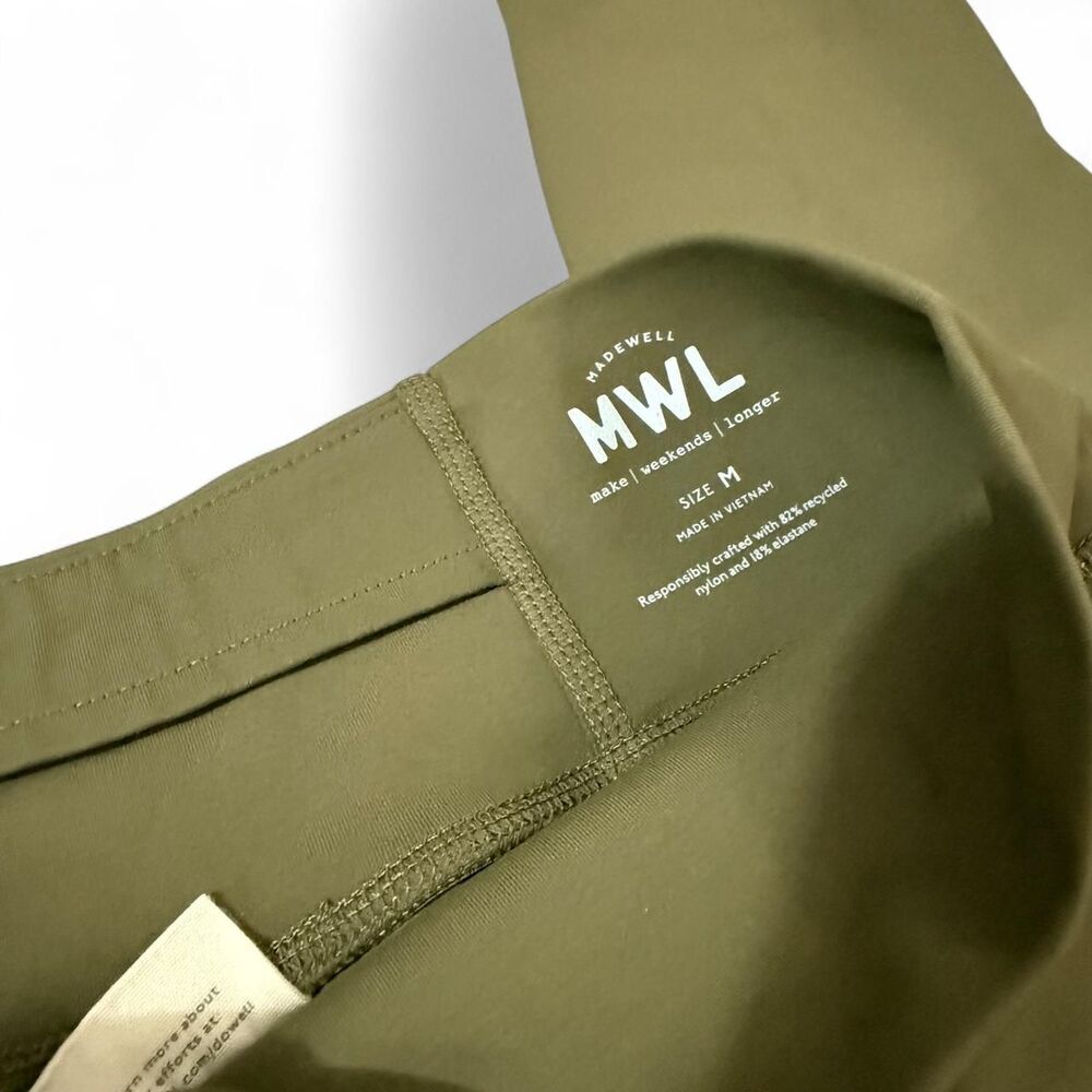 Madewell MWL Form high rise 7/8 legging in Medium - Kale olive green Athleisure - Picture 3 of 8